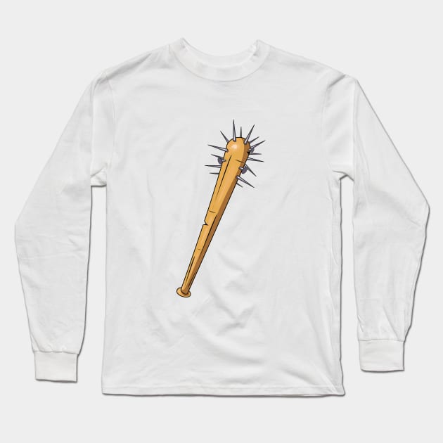 Bat with nails Long Sleeve T-Shirt by nickemporium1